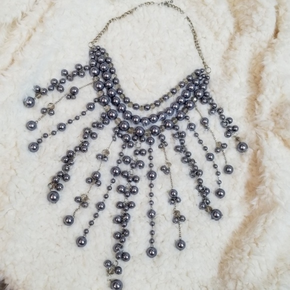 LAST ONE! Beaded Statement Necklace - Picture 4 of 4